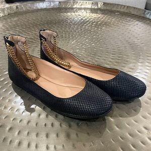 BCBG Ballet Flat With Ankle Stap
